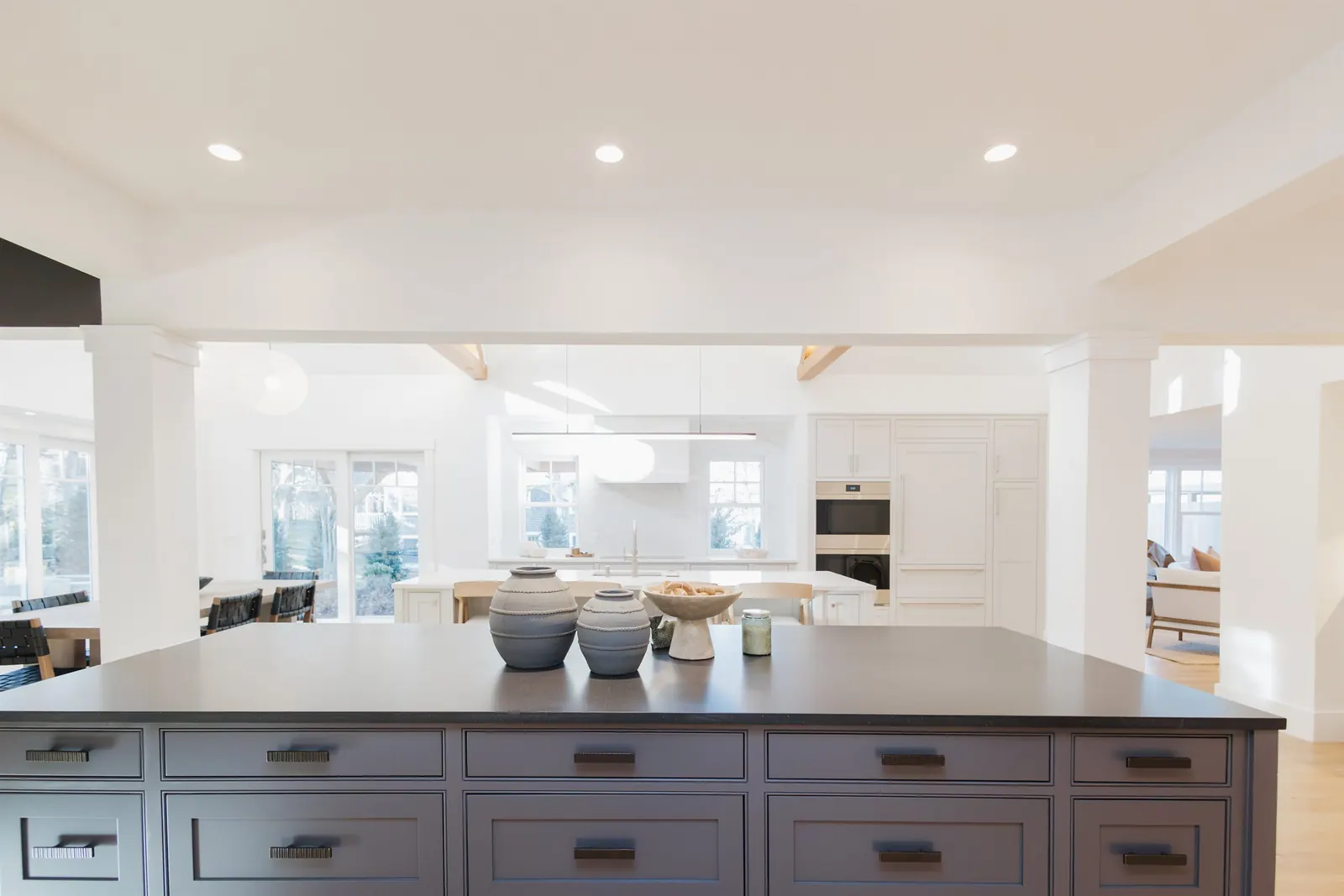 New construction open-plan kitchen by Mussato Building Group