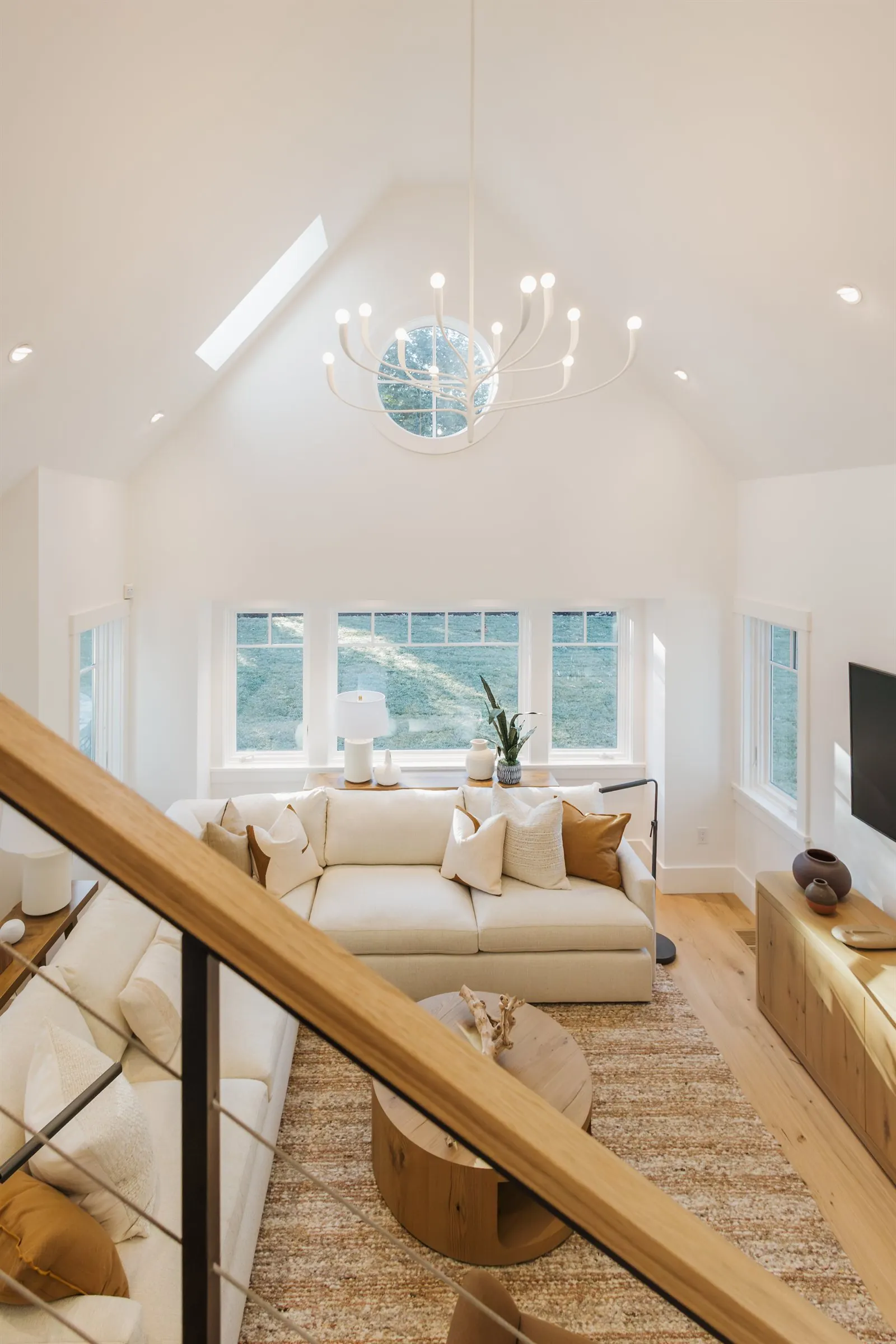 Open-Concept Living Room - High Ceiling Build